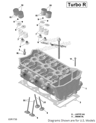 OEM '17 & '18 Can-Am Cylinder Head & Components