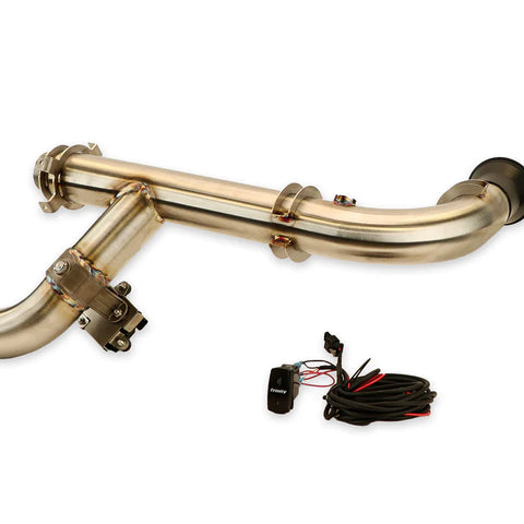 SIDE PIECE HEADER PIPE WITH ELECTRONIC CUTOUT - CAN-AM MAVERICK X3