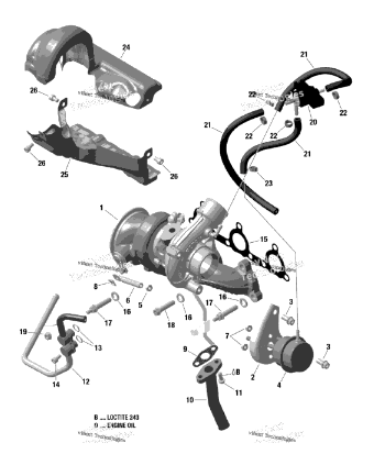 OEM '17 & '18 Can-Am Turbocharger Components